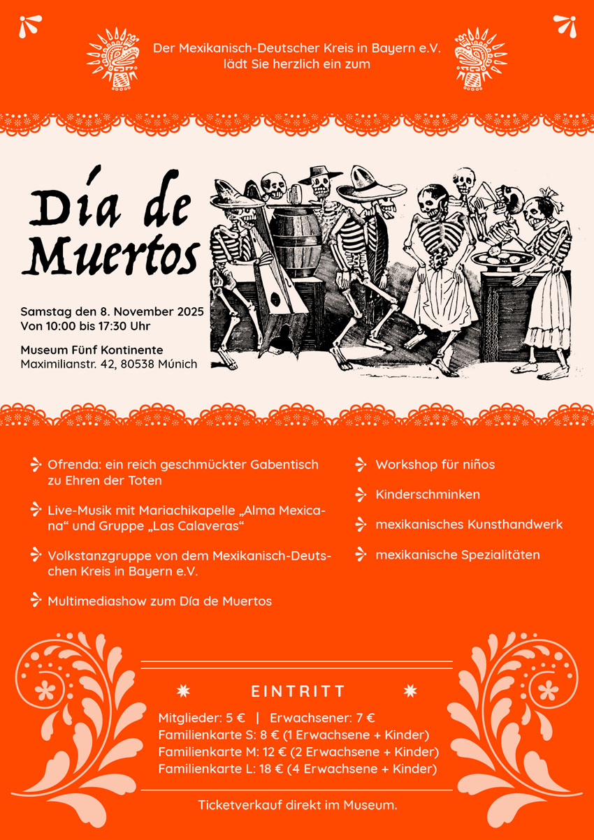 Einladung Dia de Muertos